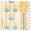 Petal & Block Jaipur Stripe, Marigold - Roman Blind